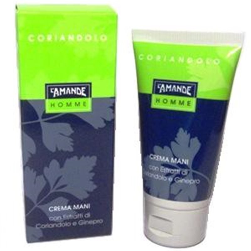 AMANDE Homme Coriandolo Crema Mani 75 ml - Mani Morbide e Profumate con Note Maschili