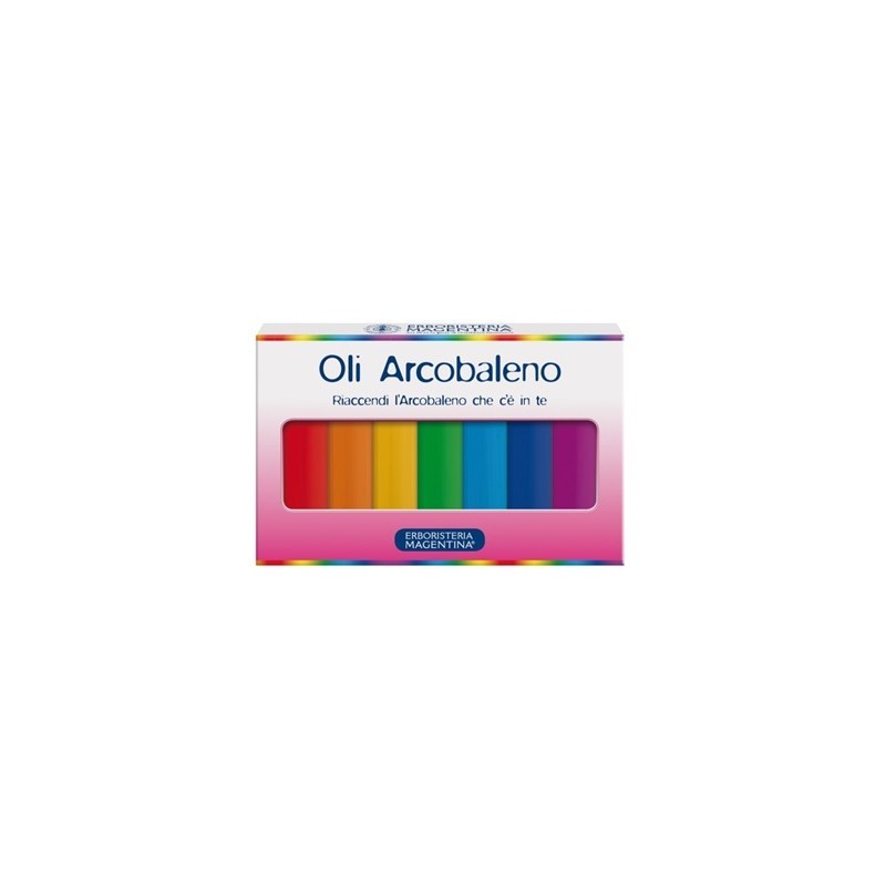 ERBORISTERIA MAGENTINA Set Mini Arcobaleno Scatola 7 Colori/10 ml