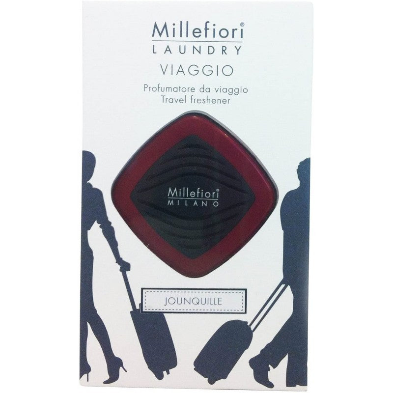 MILLEFIORI Diffusore da Viaggio Rosso Jounquille Floreale Portatile Auto