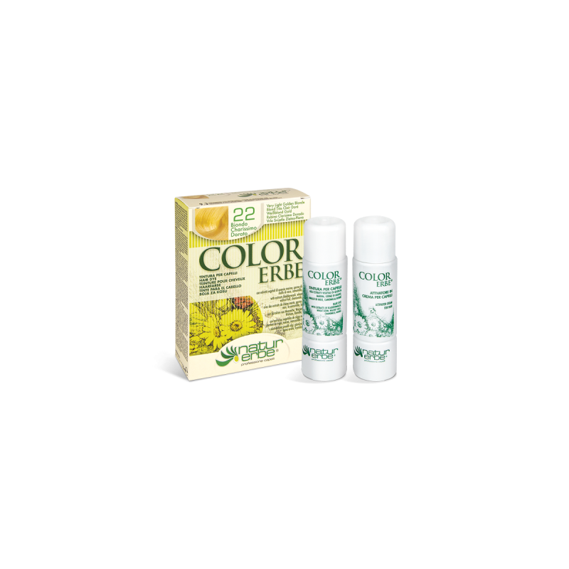 NATUR ERBE Color Erbe Biondo Chiarissimo Dorato N.22 Tinta Naturale Extra Luminosa