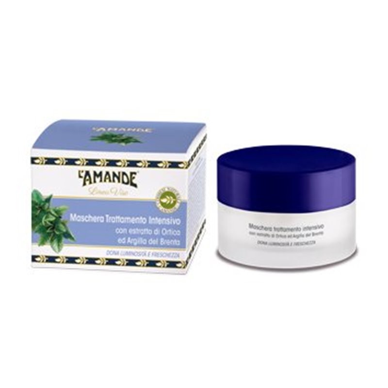AMANDE Maschera Viso Trattamento Intensivo 50 ml - Idratazione Profonda e Luminosità