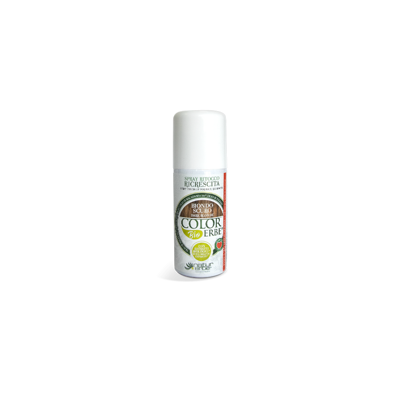 NATUR ERBE Spray Ritocco Ricrescita Biondo Scuro Copertura Radici 100 ml