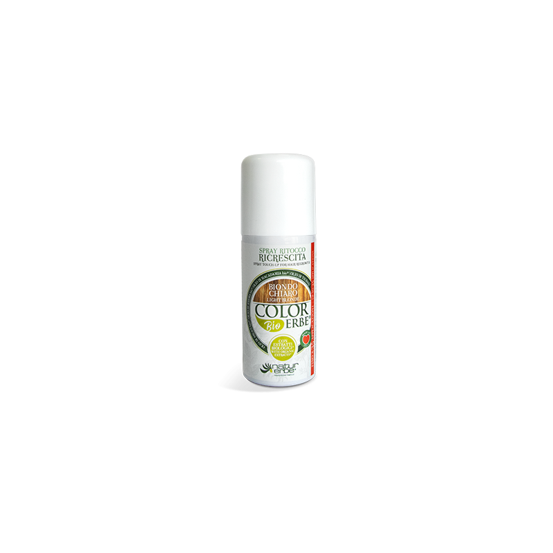NATUR ERBE Spray Ritocco Ricrescita Biondo Chiaro Copertura Naturale 100 ml