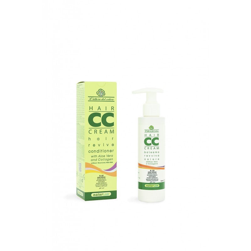 NATURLAB Balsamo Ravvivante Colore Nero Bruno nr.10 con Aloe Vera e Collagene 100 ml