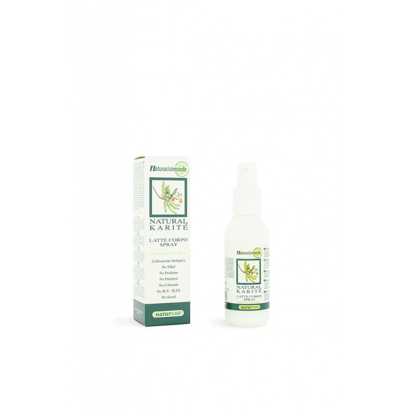 NATURLAB Natural Karité Latte Corpo Spray Idratante Nutriente 125 ml