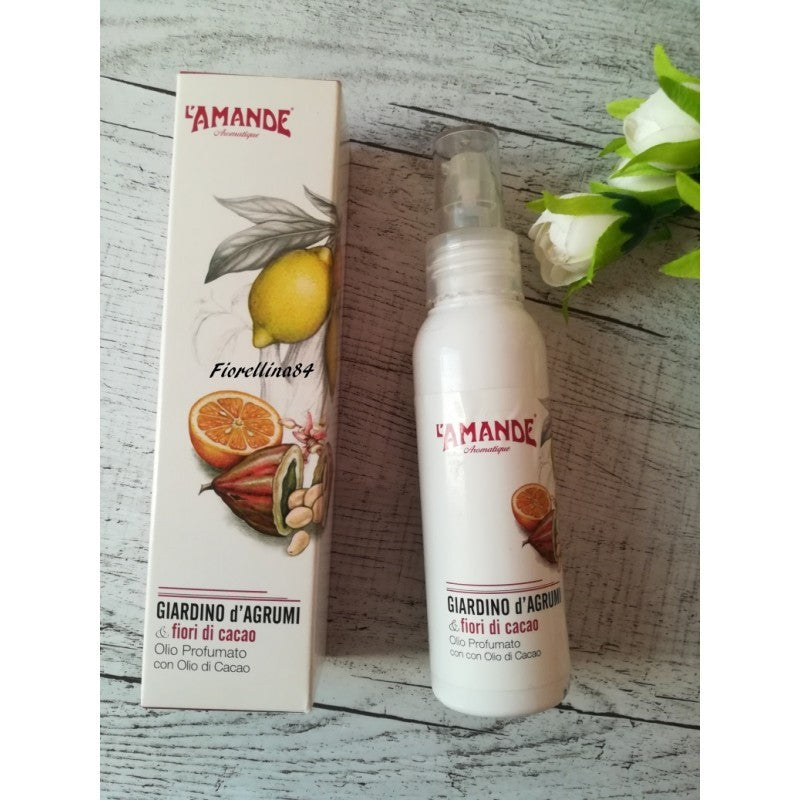 AMANDE Olio Giardino d'Agrumi 100 ml - Vitalità Agrumata e Idratazione Setosa
