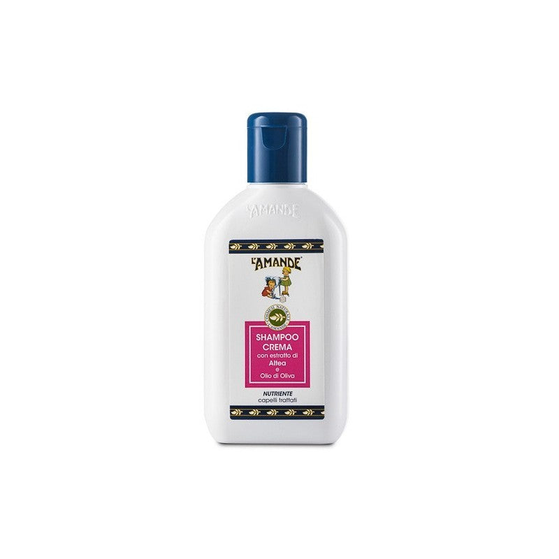 AMANDE Shampoo Crema Estratto di Altea Capelli Trattati 200 ml - Protezione e Idratazione per Capelli Colorati e Sensibilizzati