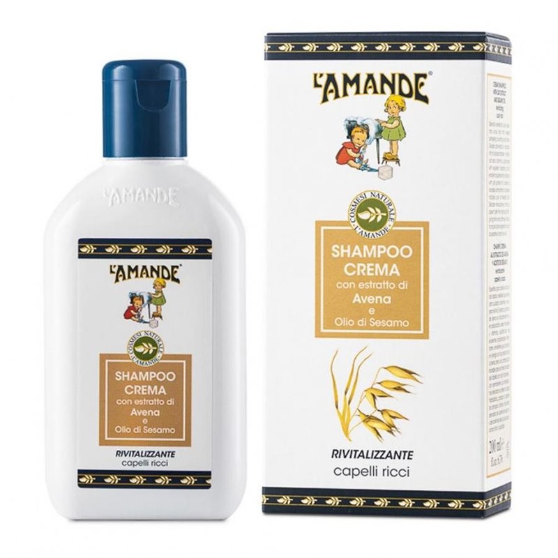 L'AMANDE Shampoo Crema Avena e Ricci Rivitalizzante 200 ml