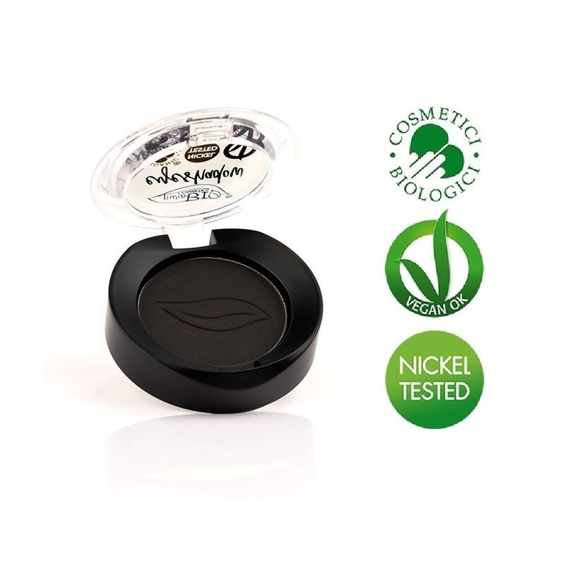 PUROBIO Ombretto Compatto Mat Nero Pack 04 Intenso e Profondo