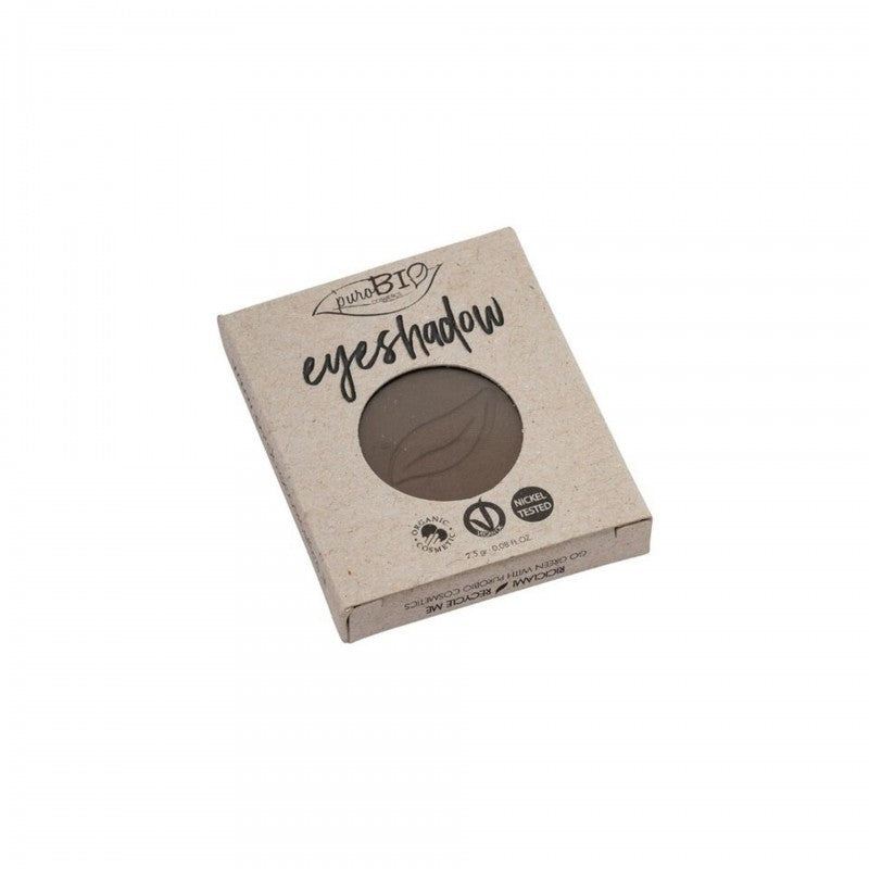 PUROBIO Ombretto Compatto Mat Marrone Freddo Refill 14 Opaco e Sfumabile