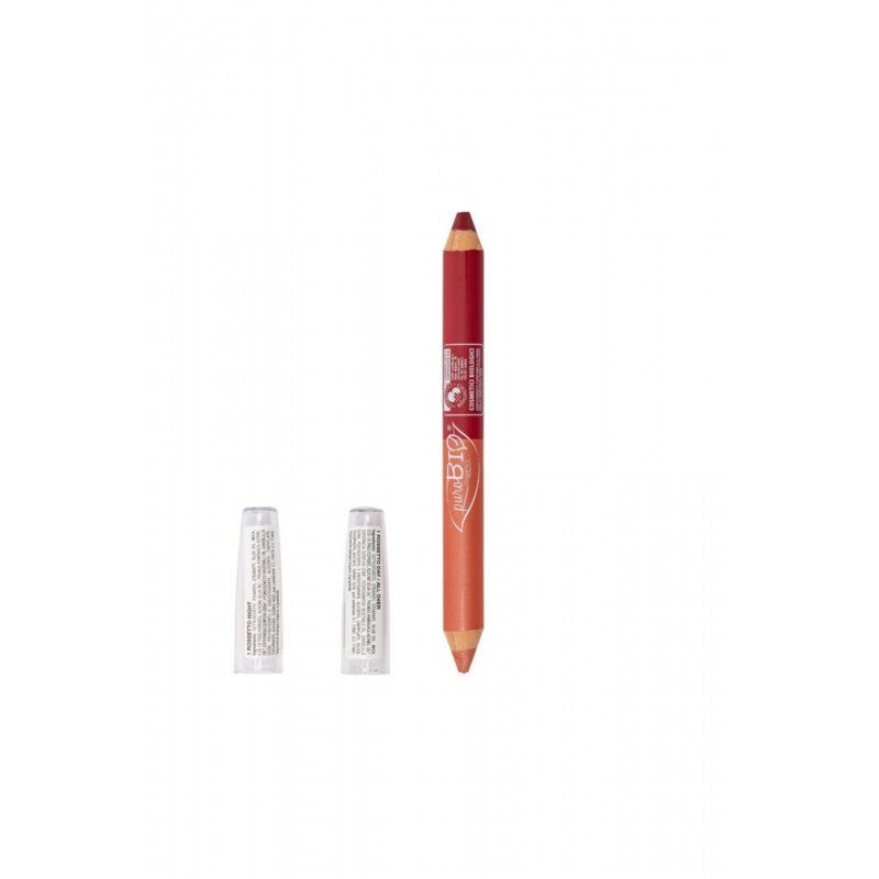 PUROBIO Rossetto All Over Day & Night Rosso 01 Labbra e Guance Multiuso