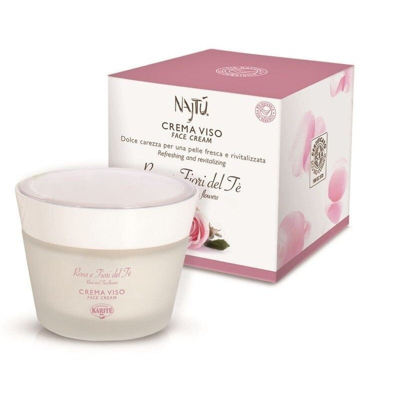 Najtu' Rosa e Fiori del Tè Crema Viso Nutriente 50 ml