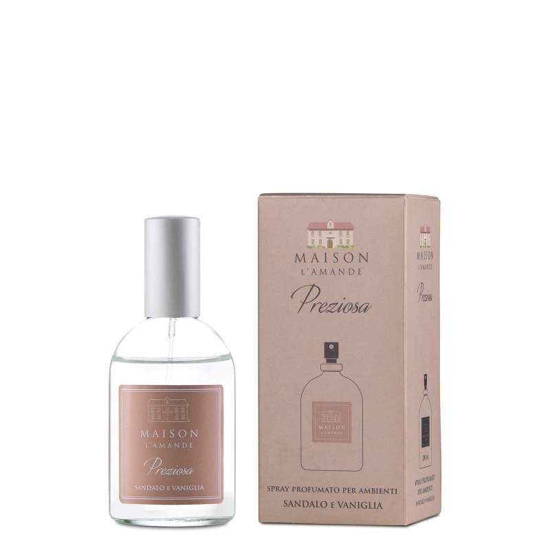 AMANDE Maison L'Amande Spray Ambiente Preziosa 100 ml - Fragranza Ricca e Avvolgente per la Casa