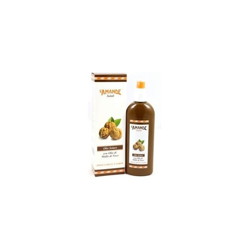 L'AMANDE Olio Solare Spray Capelli e Corpo SPF 15 Protettivo 150 ml