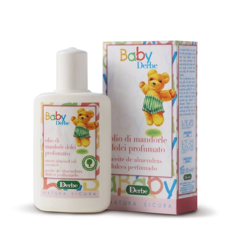 DERBE Baby Olio di Mandorle Dolci Profumato Idratante e Lenitivo 100 ml