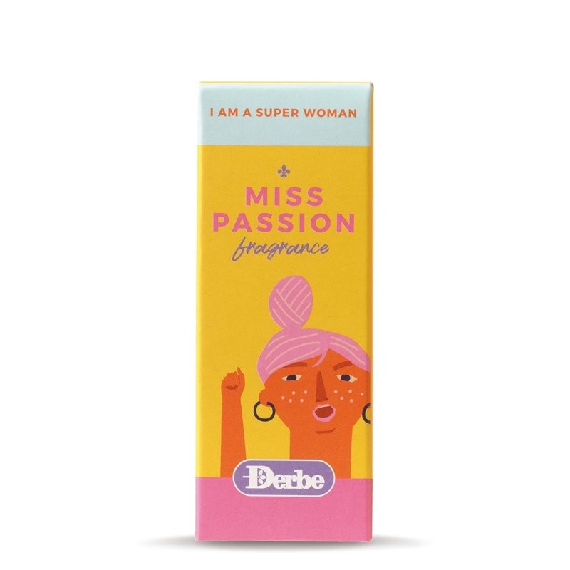 DERBE Miss Passion Super Woman Fragrance Mini Profumo Eau de Parfum Passionale e Seduttivo 20 ml
