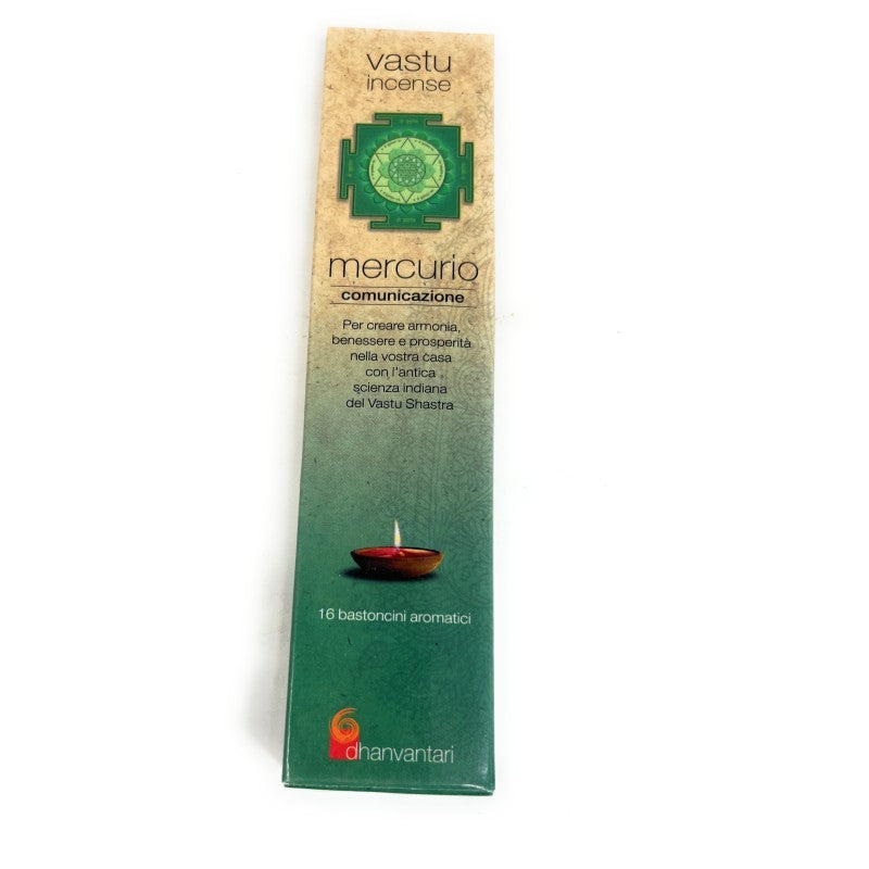 DHANVANTARI Incenso Linea Vastu - Comunicazione - 16 Bastoncini Aromatici
