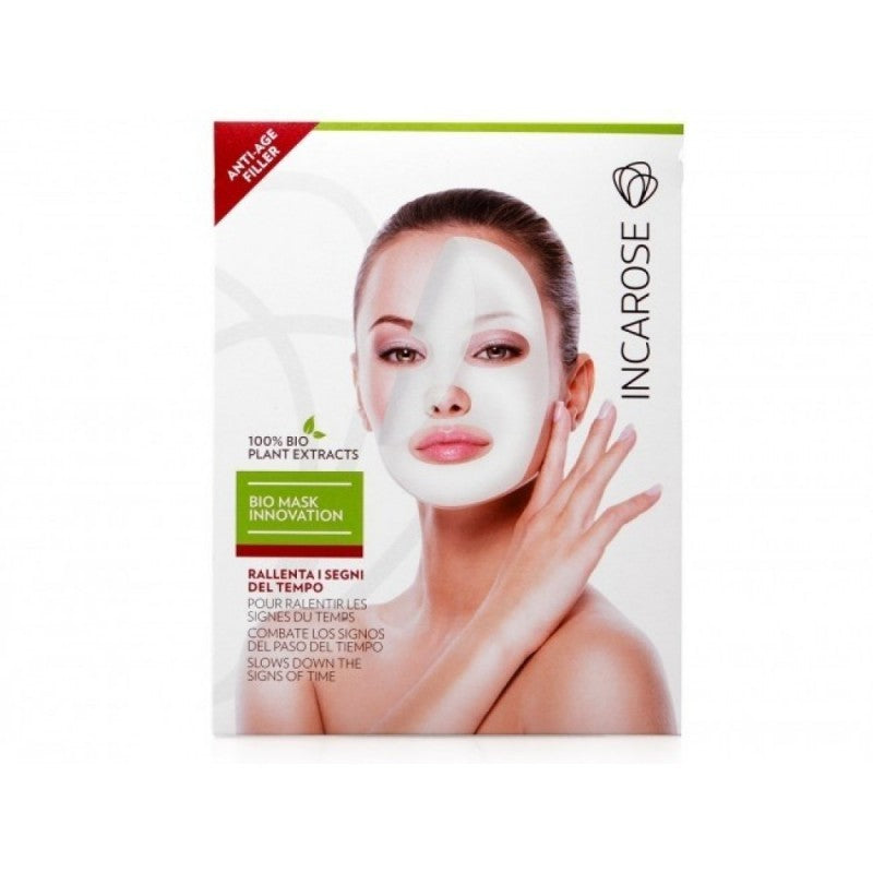 INCAROSE Bio Maschera Monouso Anti Age Filler 17ml - Rimpolpante e Antirughe