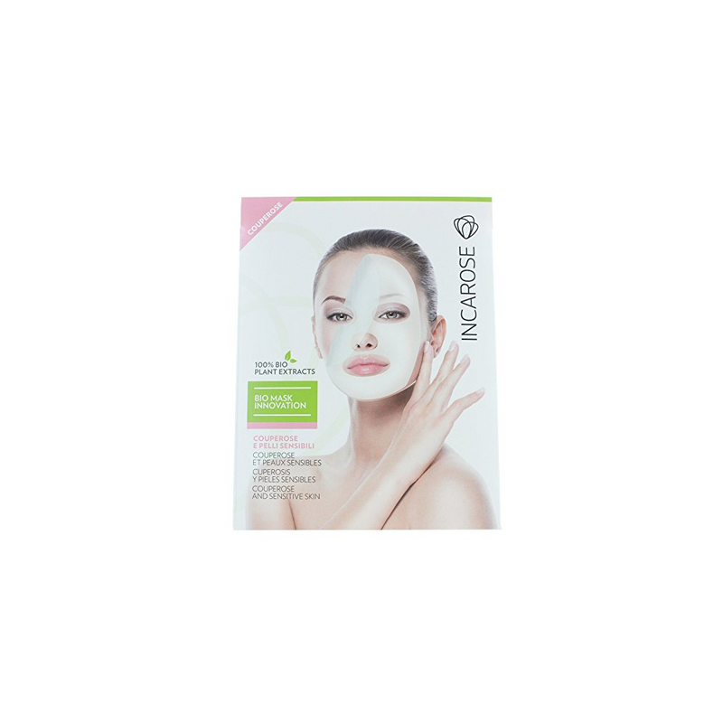 INCAROSE Bio Maschera Pelli Sensibili Couperose 17ml - Calmante e Antirossore