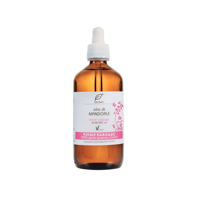 DR. TAFFI Olio di Mandorle Kenaf Karkadè 50 ml - Nutriente Elasticizzante Profumato