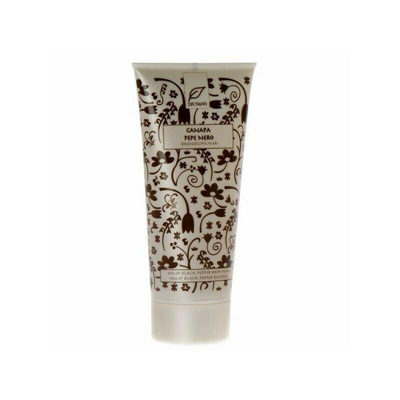 DR. TAFFI Bagnoschiuma BIO Canapa Pepe Nero 250 ml - Energizzante e Stimolante Biologico