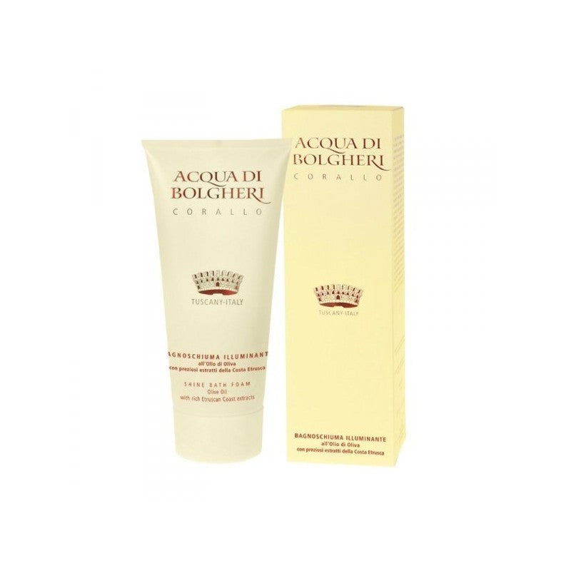 Bagnoschiuma Illuminante Corallo - Acqua di Bolgheri 200 ml - Luminoso e Profumato