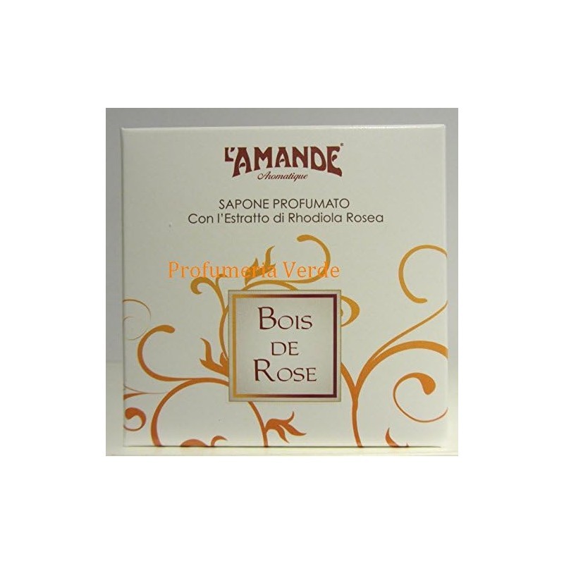 AMANDE Bois de Rose Sapone Profumato 100 g - Elegante e Raffinato