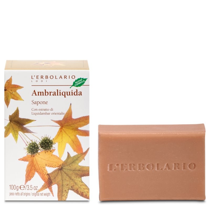 L'ERBOLARIO Ambraliquida Sapone 100 g - Sapone Solido Profumato Ambrato