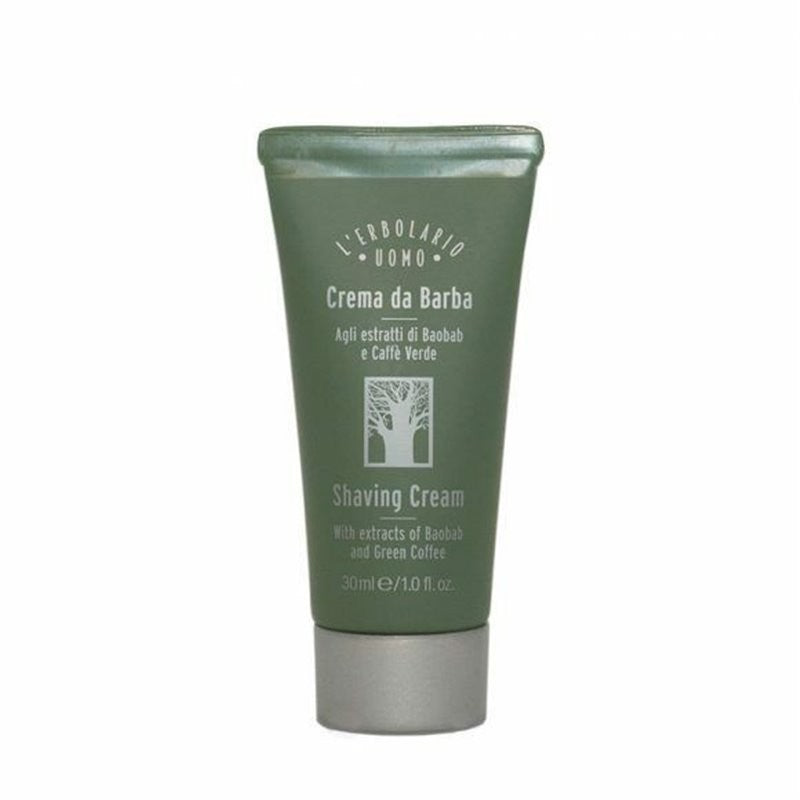 L'ERBOLARIO Mini Taglia Uomo Crema da Barba 30 ml - Crema da Barba Protettiva e Lenitiva Formato Viaggio