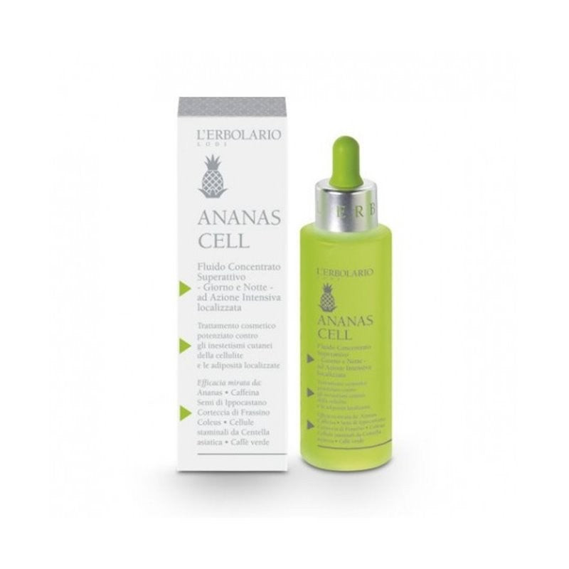 L'ERBOLARIO Ananas Cell Fluido Concentrato 100 ml - Trattamento Corpo Snellente e Anti-cellulite