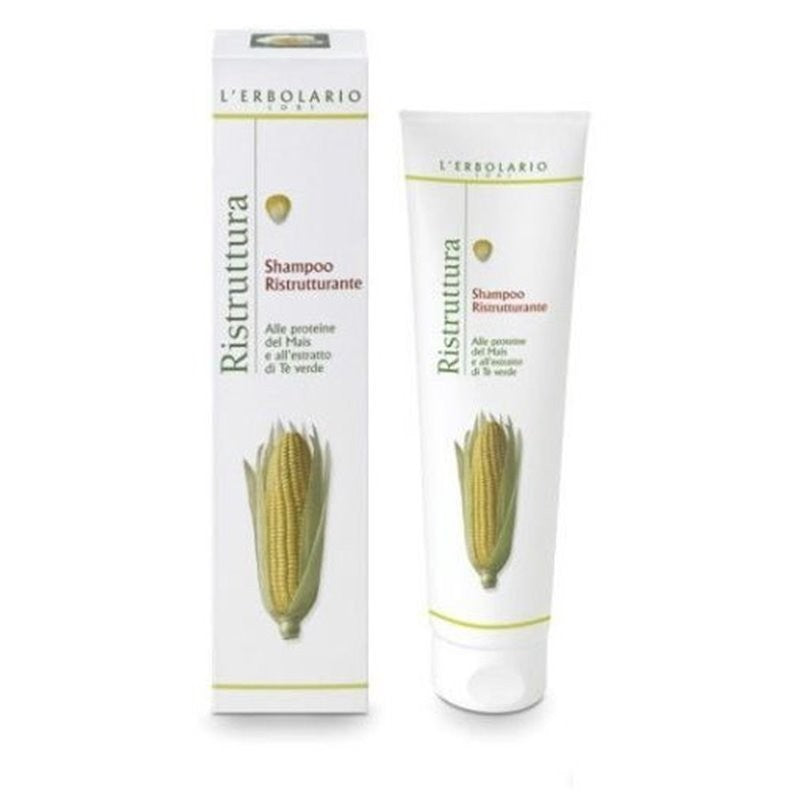 L'ERBOLARIO Shampoo Ristrutturante Mais e Tè 150 ml - Shampoo Delicato e Rinforzante Capelli Fragili