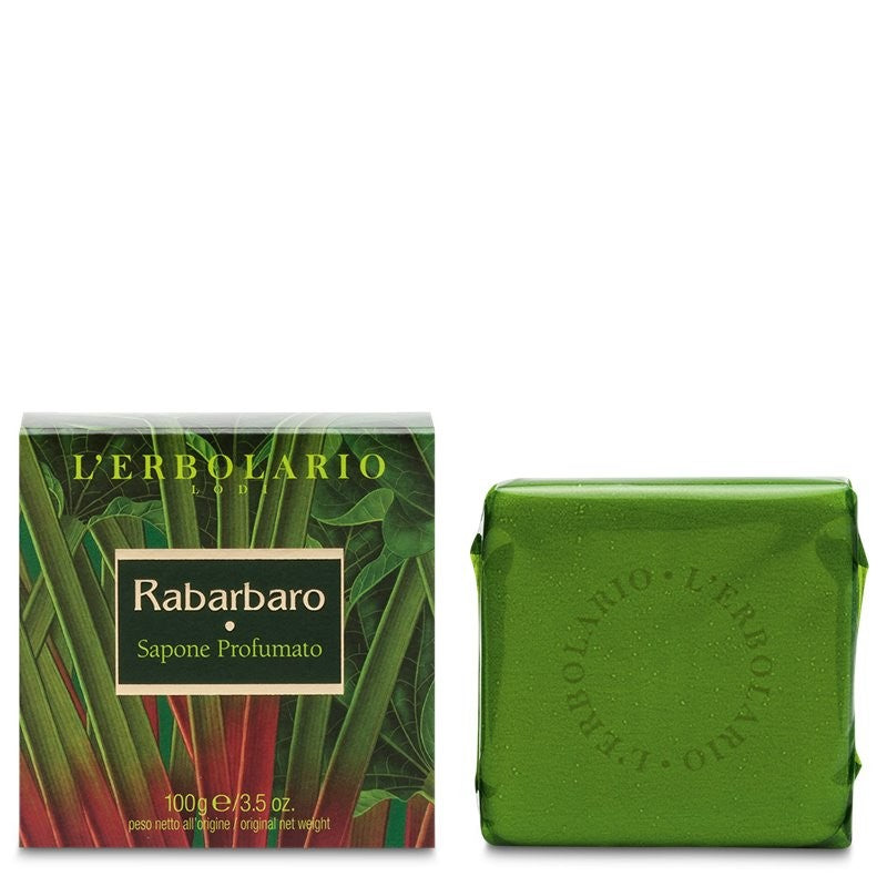 L'ERBOLARIO Rabarbaro Sapone Profumato 100 g - Sapone Solido Aromatico e Agrumato