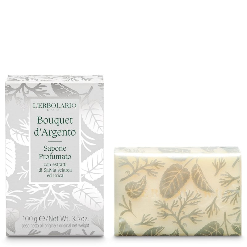 L'ERBOLARIO Bouquet d'Argento Sapone Profumato 100 gr - Sapone Solido Elegante e Profumato