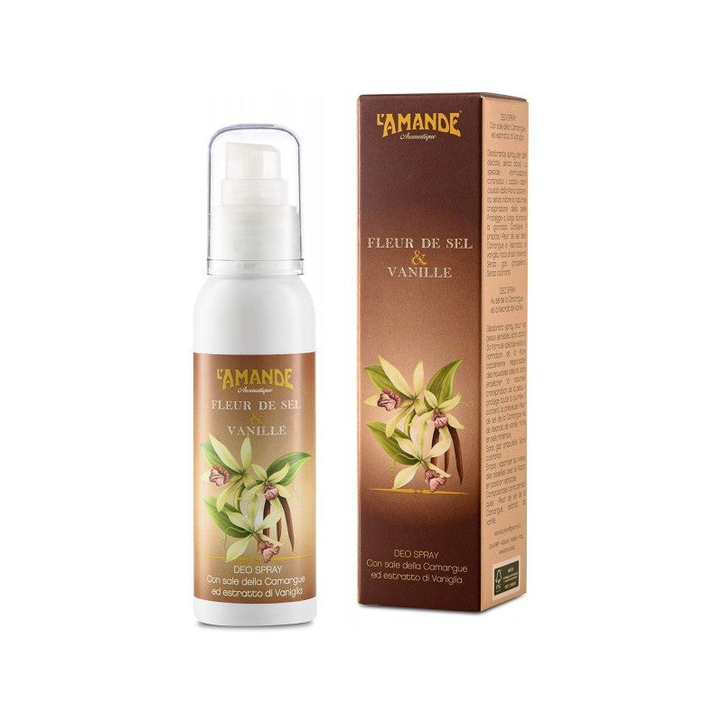 AMANDE Fleur de Sel & Vanille Deo Spray 100 ml - Contrasto Marino e Dolce