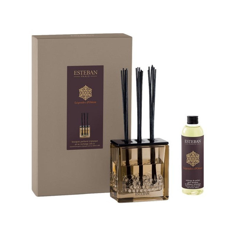 ESTEBAN Légendes d'Orient Bouquet Parfumé TRIPTYQUE et sa Recharge 2 - Bouquet Oriental Épicé