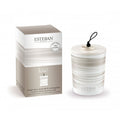 ESTEBAN Rêve Blanc Bougie Décorative Parfumée & Rechargeable - Bougie Florale avec Décor Raffiné