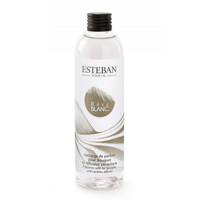 ESTEBAN - Paris ParfumsRêve Blanc Recharge de Parfum 250 ml Pour Bouquet et Diffuseur
