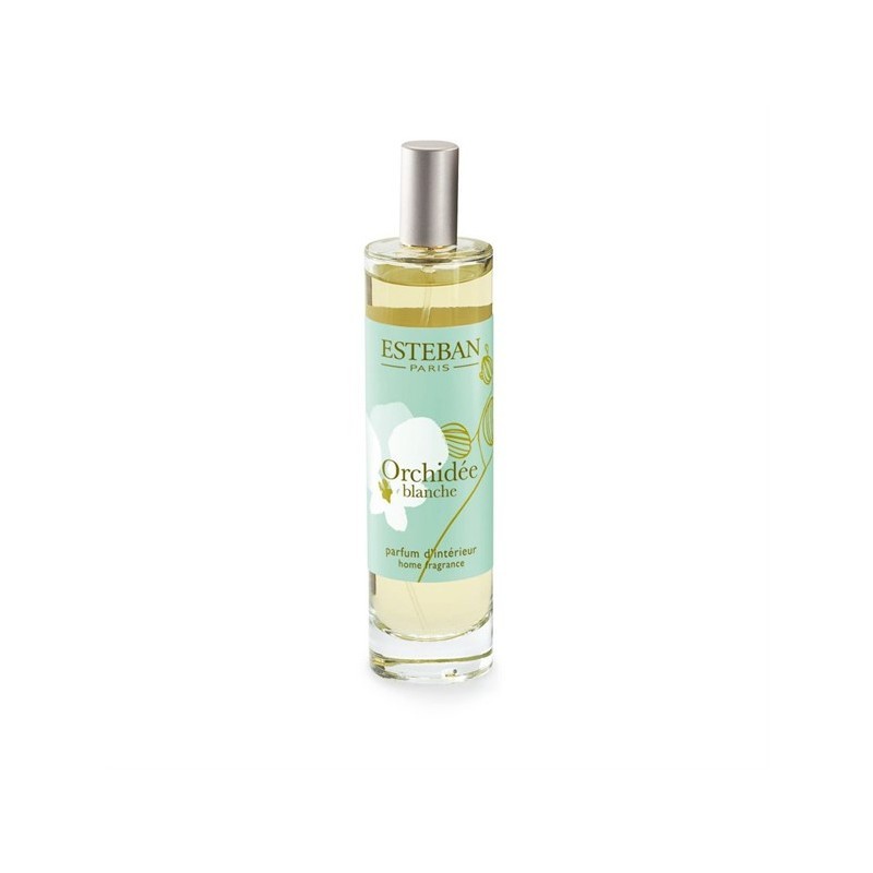 ESTEBAN Orchidée Blanche Vaporisateur d'Ambiance 50 ml - Parfum d'Intérieur Floral Poudré