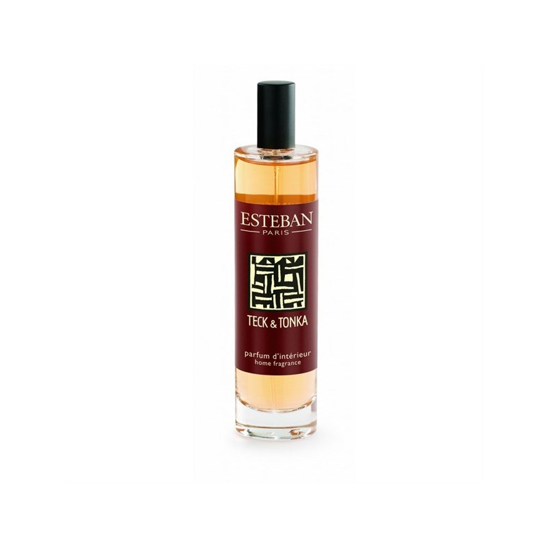 ESTEBAN Teck & Tonka Vaporisateur d'Ambiance 50 ml - Parfum d'Intérieur Boisé et Épicé