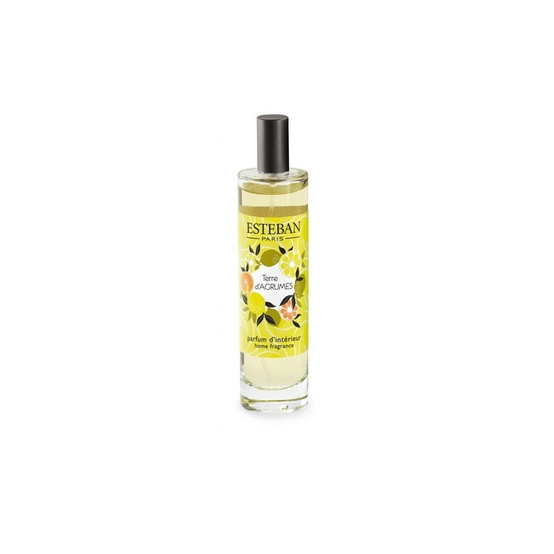 ESTEBAN Terre d'Agrumes Vaporisateur 50 ml - Parfum d'Intérieur Agrumes Pétillant Format Voyage