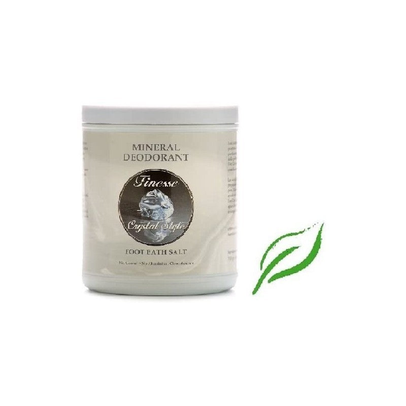 FINESSE Mineral Deodorant Foot Bath Salt 700 g - Sels Déodorants Minéraux Bain de Pieds