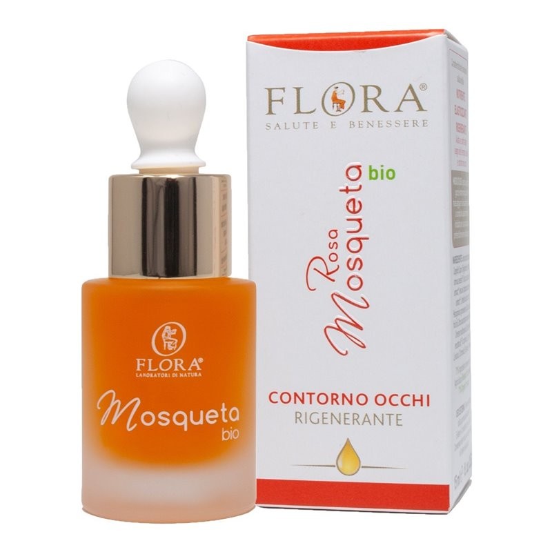FLORA Olio Plus Contorno Occhi Rosa Mosqueta 15 ml Bio Cosmos