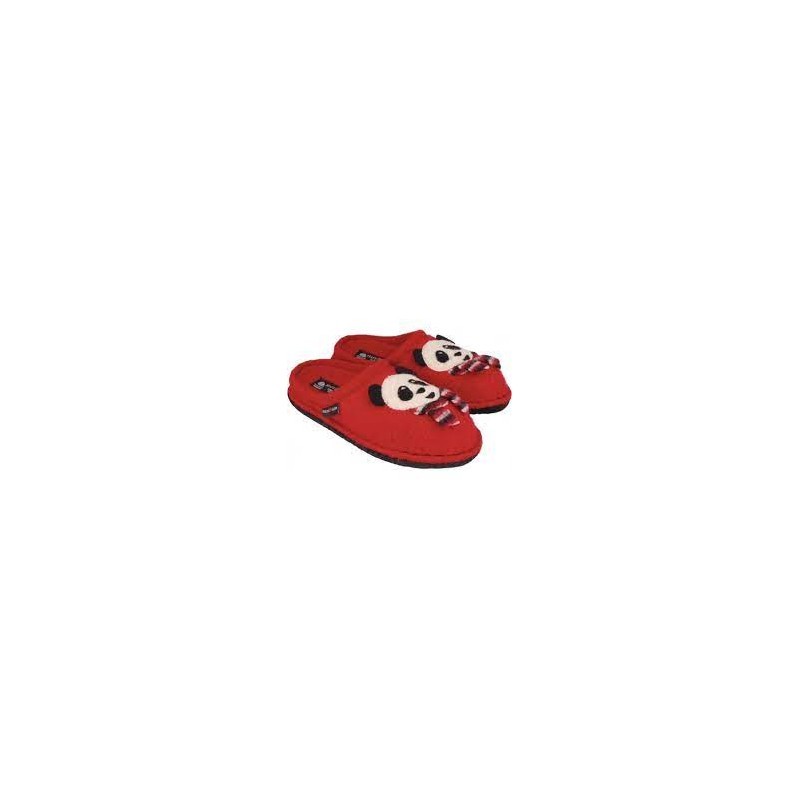 HAFLINGER Pantofole Panda Rosse Flair Panda Rubin N° 38
