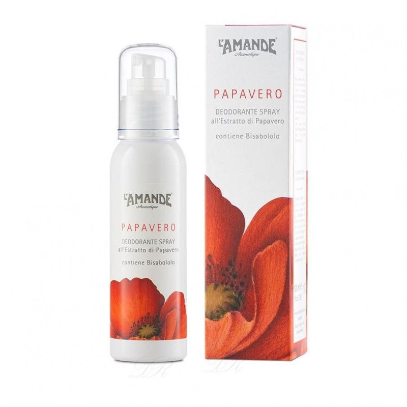 L'AMANDE Papavero Deodorante Spray Delicato 100 ml