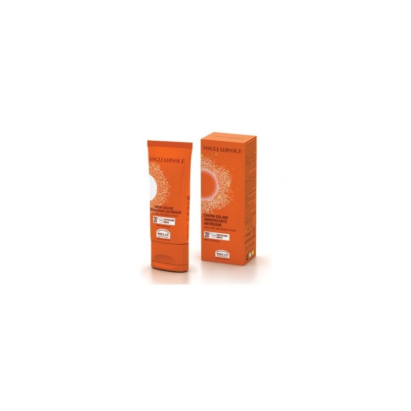HELAN Voglia di Sole Crema Solare Viso Abbronzante Antirughe SPF 20 75 ml