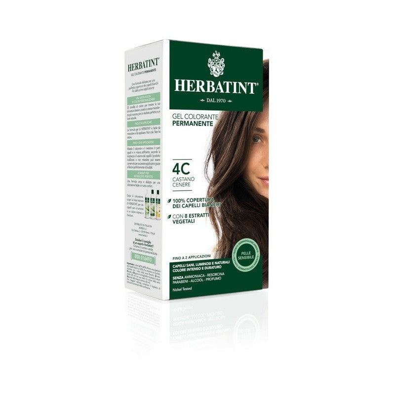 HERBATINT 4C Castano Cenere Tinta Permanente Capelli 150 ml