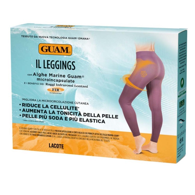 GUAM Leggings Classico Alle Alghe GUAM FIR Colore Prugna Taglia S/XS (38-40)
