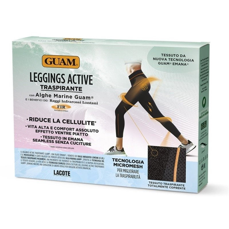 GUAM Leggings Active Traspirante Taglia XS-S Black (38-40)