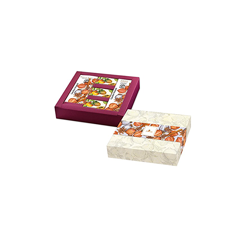 LA DISPENSA Scatola Doccia + Crema Corpo + 3 Saponi 50 Gr Giardini Orientali