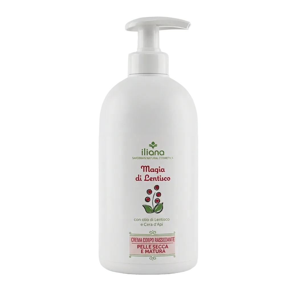 ILIANA Crema Corpo Lentisco Nutriente Rassodante Pelle Secca e Matura 400 ml